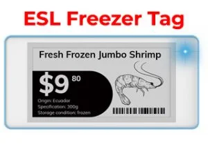 2.66 inch 2 color ESL Digital Price Tag for Freezer / Inventory 2 color Display for Warehouse