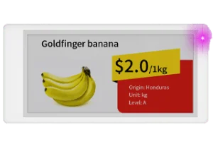 3.5 inch 4 color ESL Price Tag for Super Markets and Warehouse Inventory Display - Model GE-ESL-DS035Q-4c