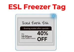 4.2 inch 2 Color ESL Price Tag for Freezer / Inventory Low Temperature and Ultra-thin Tag