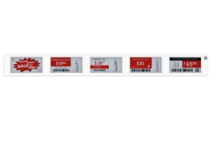 2.1 X 5 3c ESL Price Tag 3 color Five Screens in One Digital Price Label