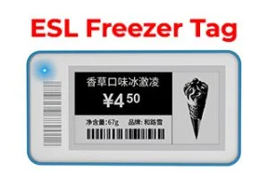 2.1 inch ESL Price Tag for FREEZER 2 color GE-ESL-STag21F-2c Temperature -25°C to +25°C